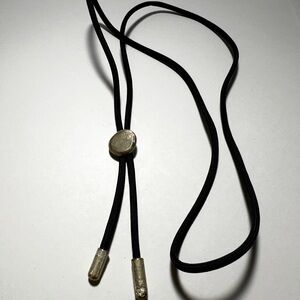 Recycled sterling silver bolo tie necklace